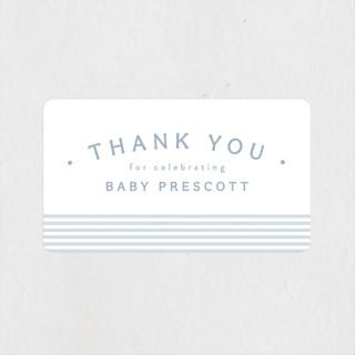 A cute stripe Baby Shower Stickers
