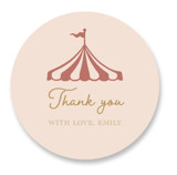 Little Circus Baby Shower Stickers