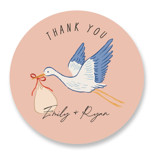 Stamp Baby Shower Stickers