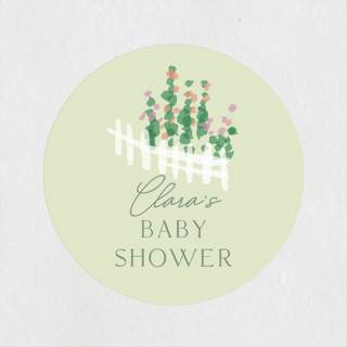 sweet countryside Baby Shower Stickers