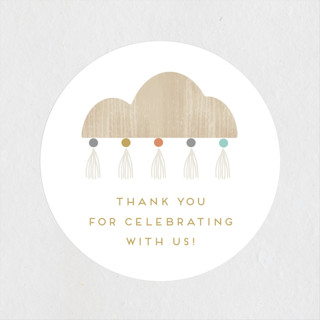 boho baby mobile Baby Shower Stickers