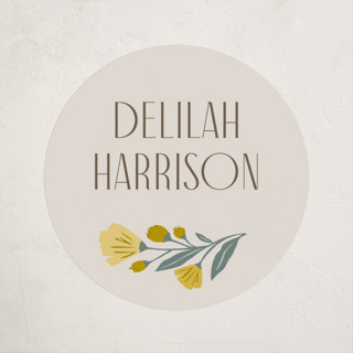 storybook garden Baby Shower Stickers