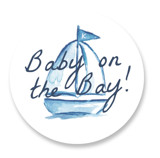 Coastal Baby Baby Shower Stickers