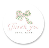 Floral Rattle Baby Shower Stickers