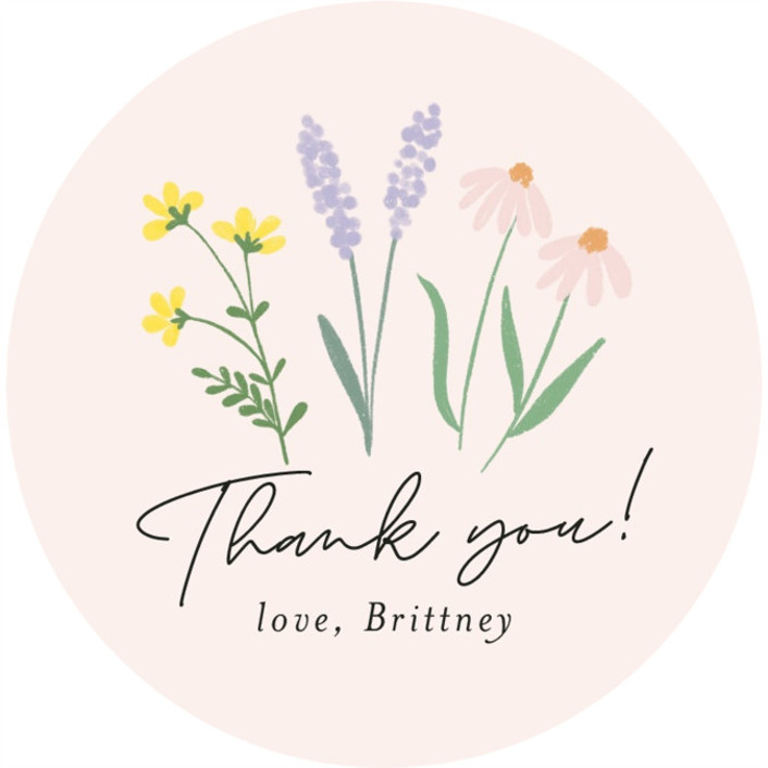 She's a Wildflower Baby Shower Stickers by Itsy Belle Studio Minted
