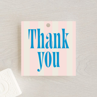 Modern Stripes Baby Shower Favor Tags