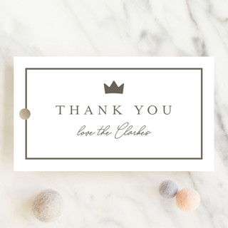 Little Crown Baby Shower Favor Tags