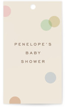 Polka Pop Baby Shower Favor Tags