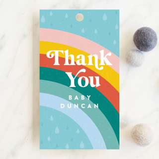 Mod Rainbow Sprinkle Baby Shower Favor Tags