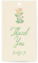Vintage blossom Baby Shower Favor Tags
