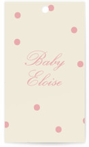 Holiday bow Baby Shower Favor Tags