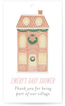 Gingerbread Village Baby Shower Favor Tags