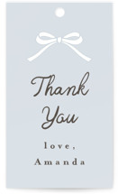 Scallop & Little Bow Baby Shower Favor Tags