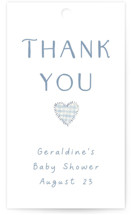 Soft Quilt Baby Shower Favor Tags