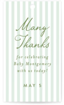 Lily Baby Shower Favor Tags