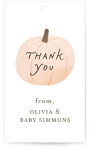 Pumpkin Patch Baby Shower Favor Tags
