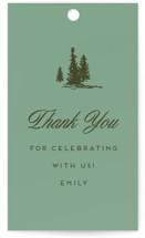 Winter Cabin Baby Shower Favor Tags