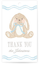 Bunny Crest Baby Shower Favor Tags