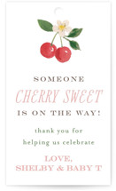 Cherry Sweet Baby Shower Favor Tags