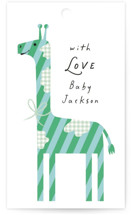Patterned Giraffe Baby Shower Favor Tags
