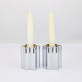Candle Holders - Chrome Candle Holders