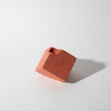 Coral Terrazzo Block Candlestick Holder, Cube Candle Holders