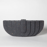Menorah: Black Terrazzo Candle Holders