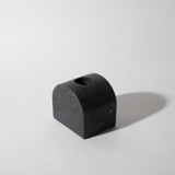 Black Terrazzo Block Candlestick Holder, Arch Candle Holders