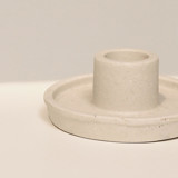 Set of 2 Whirl Ceramic Candle Holder - Matte White Candle Holders