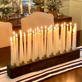 24" Ebony Wood Candleholder Candle Holders