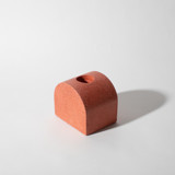 Coral Terrazzo Block Candlestick Holder, Arch Candle Holders