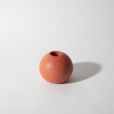 Coral Terrazzo Block Candlestick Holder, Sphere Candle Holders
