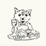 Custom Pet Illustration Commissioned Design Element