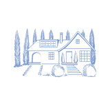 Custom Line Drawing Venue