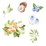 Custom Watercolor Icon Commissioned Design Element