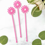 Mid Mod Sun Stir Sticks - Frosted Pink (Set of 25) Stir Sticks