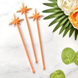 North Star Stir Sticks - Coral (Set of 25) Stir Sticks