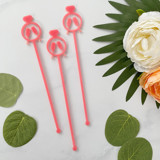 Diamond Ring Stir Sticks - Pink (Set of 25) Stir Sticks
