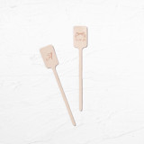 Bow-Tied Date Stir Stick, wooden stir stick, set of 100 Stir Sticks