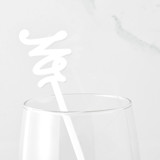 Mr, Cocktails are Forever Stir Stick, Opaque White Stir Sticks