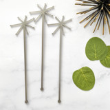 Starburst Stir Sticks - Silver Metallic (Set of 25) Stir Sticks