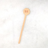 Calligraphy Initials Wedding Stir Stick, wooden stir stick, set of 100 Stir Sticks