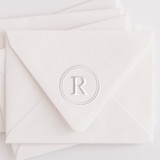 Custom Single Letter Circle Monogram Embosser Embossers