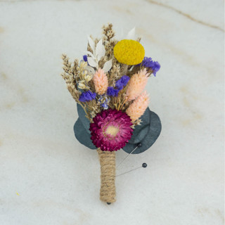Spring Solstice Groomsmen Boutonniere Boutonnieres