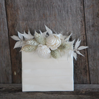 Boho Mini Chorki Boutonniere |Pocket Boutonniere | Ivory + Tan | Customizable Boutonnieres