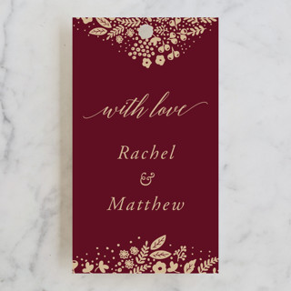 Millefleur Wedding Favor Tags