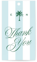 Island Palm Wedding Favor Tags