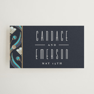 Deco pattern Wedding Favor Tags