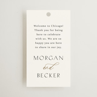 Postcard Wedding Favor Tags