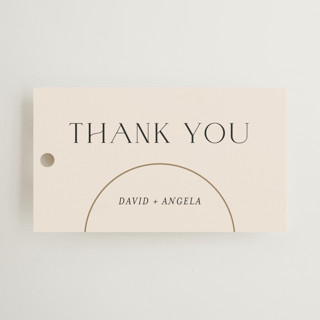 Modernist Monogram Wedding Favor Tags